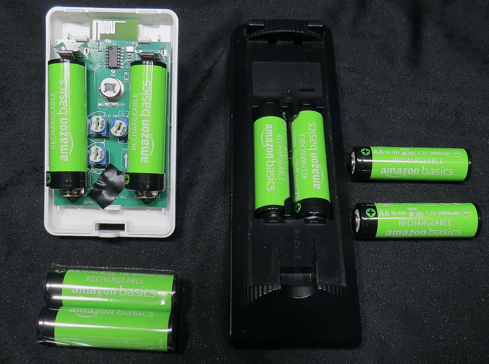 Amazon Basics 8-Pack Rechargeable AA NiMH Batteries, 2000 mAh, 1.2V, Low Self Discharge, Long-Lasting, Pre-Charged, Recharge up to 1000x Times customer photo 1