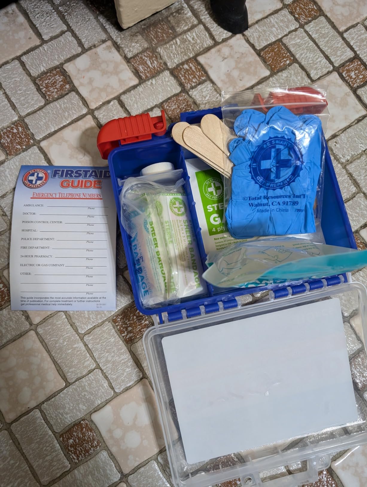 Be Smart Get Prepared 180 Pc First Aid Kit Home, Car, Office, Outdoor, FSA customer photo 2