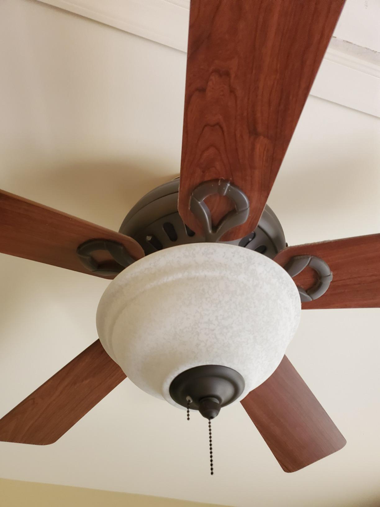 Hunter Builder Deluxe Indoor Ceiling Fan with LED Light, 52 inch, New Bronze, Pull Chain, 5 Blades, For Bedroom, Living Room, Includes Bulbs, 53091 customer photo 2