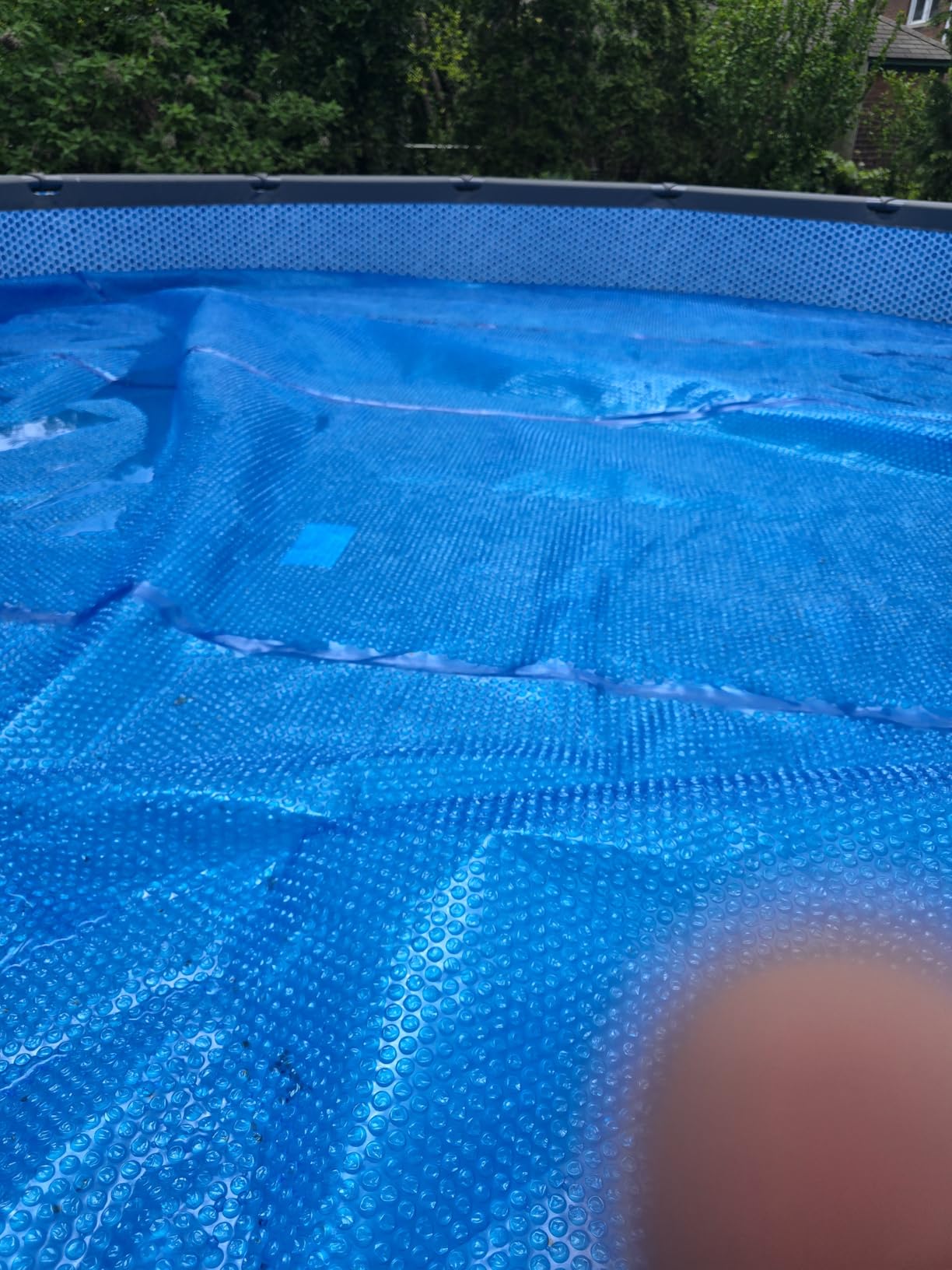 Sun2Solar Blue 24 ft Round Pool Solar Cover | 12 Mil | Heat Retaining | Thermal Blanket for Inground & Above Ground Swimming Pools | Sun's Energy Heats Pool | Bubble Heating Blankets | 1200 Series customer photo 2