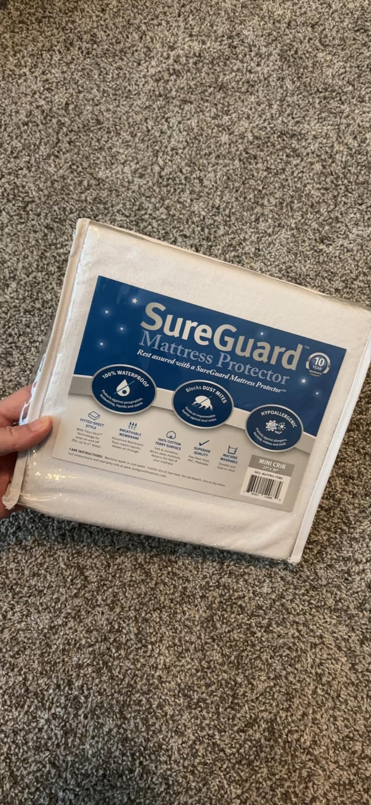 SureGuard Waterproof Mattress Protector, Queen Size Mattress Cover customer photo 2