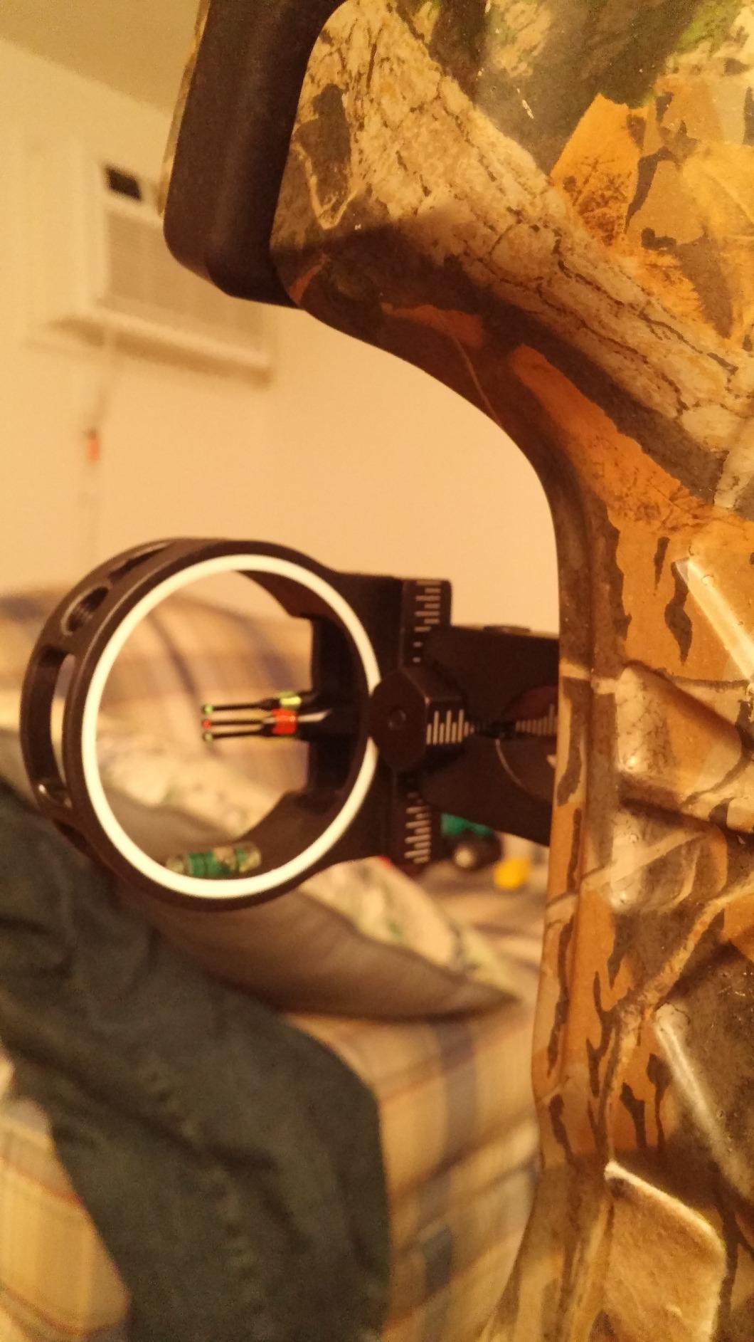 TOPOINT ARCHERY 3 Pin Bow Sight - Fiber, Brass Pin, Aluminum Machined - Right and Left Handed customer photo 2