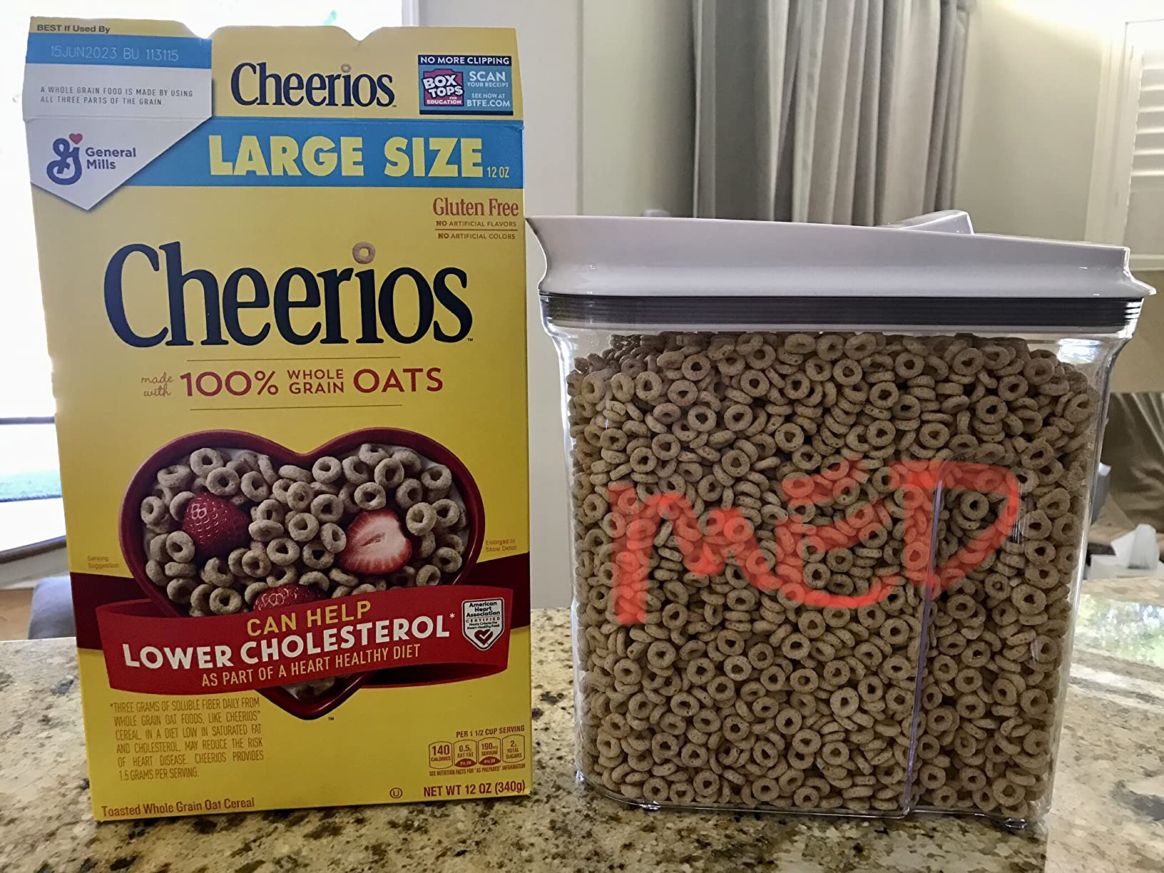 OXO Good Grips Airtight POP Medium Cereal Dispenser (3.4 Qt) customer photo 1