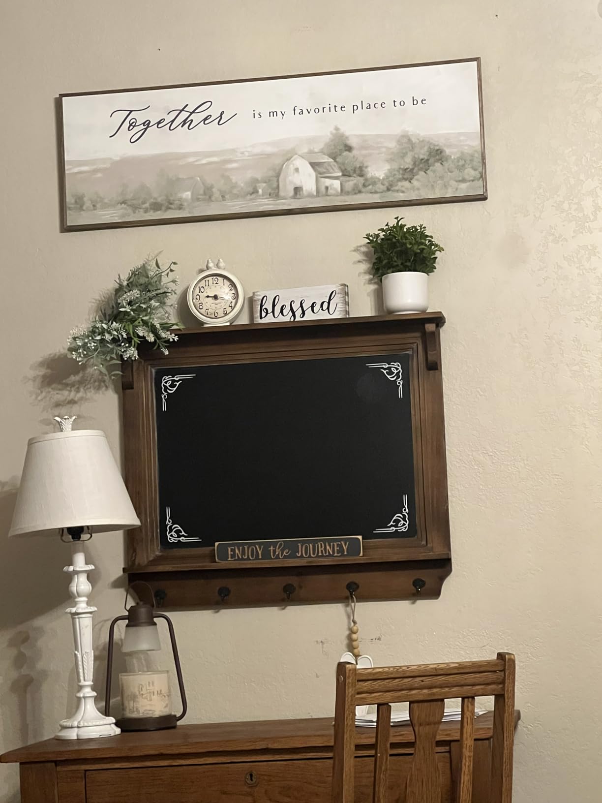 Creative Co-Op Decorative Pewter Mantel Clock with Bird Accent, Grey Finish customer photo 2