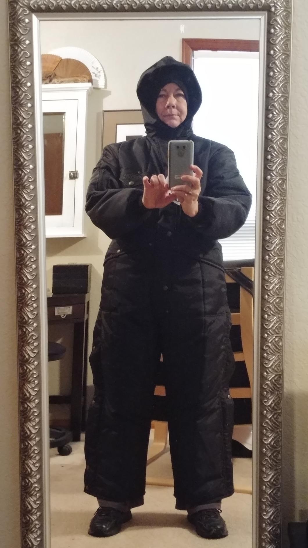 RefrigiWear Men's Iron-tuff Coveralls With Hood customer photo 2