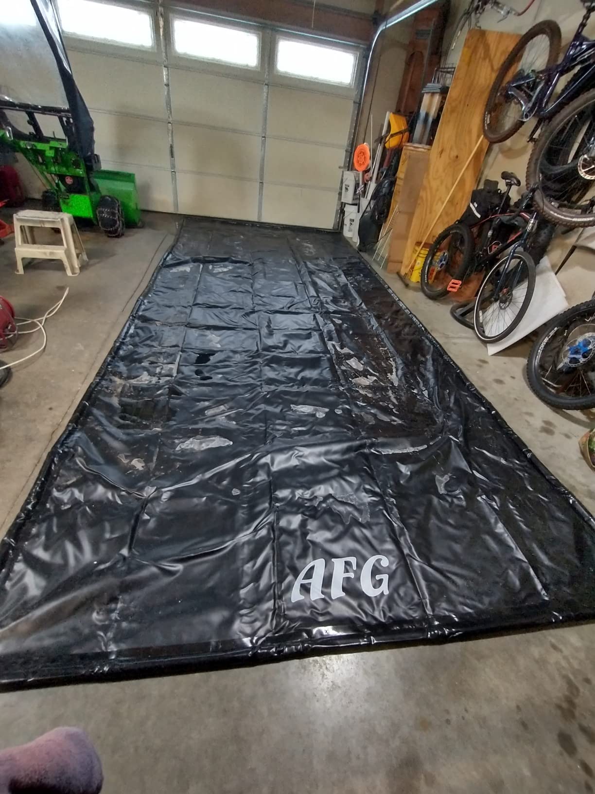AutoFloorGuard Garage Containment Mat, Mid-Size Vehicles, 7.75 Ft x 18 Ft customer photo 2