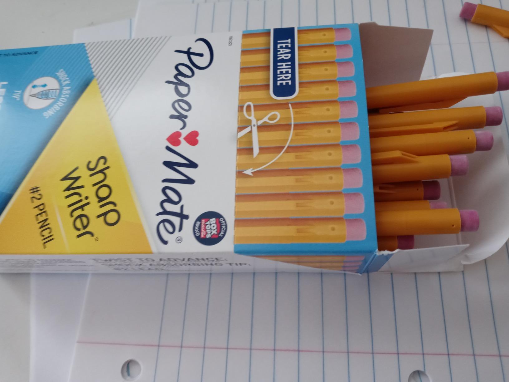 Paper Mate SharpWriter Mechanical Pencils, 0.7 mm #2 Pencil Lead, Yellow, 36 Count - Back to School Supplies customer photo 1
