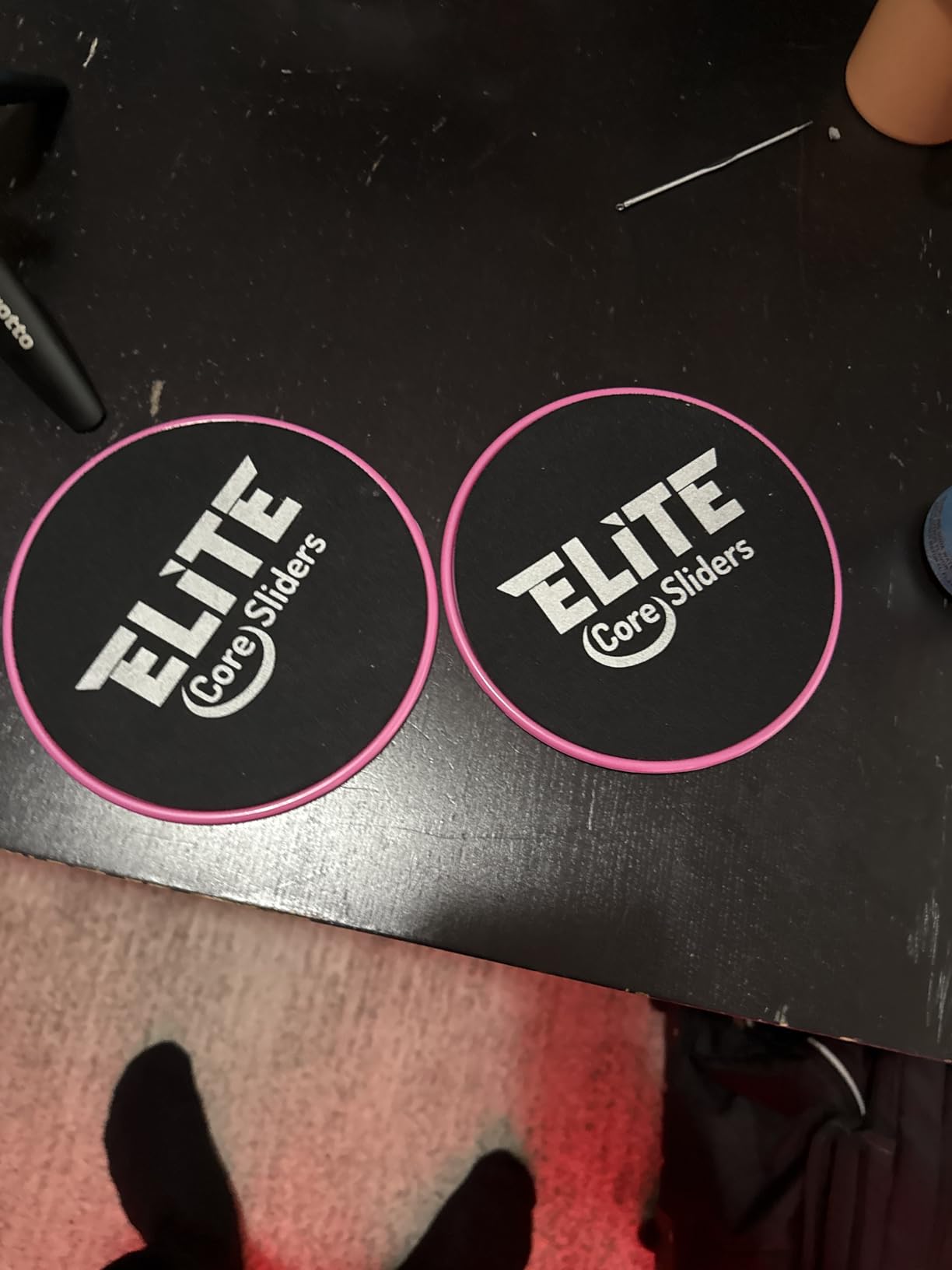 Elite Sportz Core Sliders for Working Out - Pack of 2 Compact, Dual Sided Gliding Discs for Full Body Workout on Carpet or Hardwood Floor - Fitness & Home Exercise Equipment - Small Gift for Athletes customer photo 1