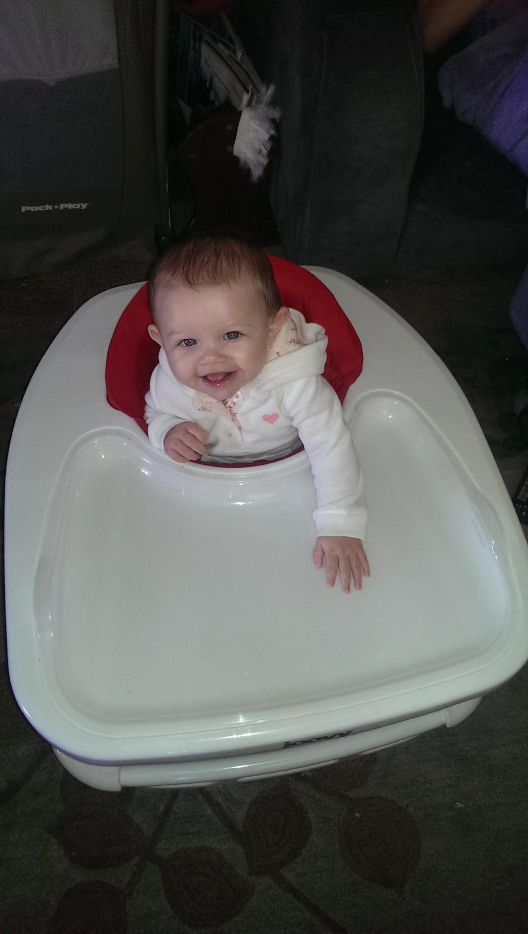 Joovy Spoon Baby Walker & Activity Center, Extra-Large Tray, Red | Joovy Spoon Baby Walker & Activity Center, Extra-Large Tray, Red customer photo 1