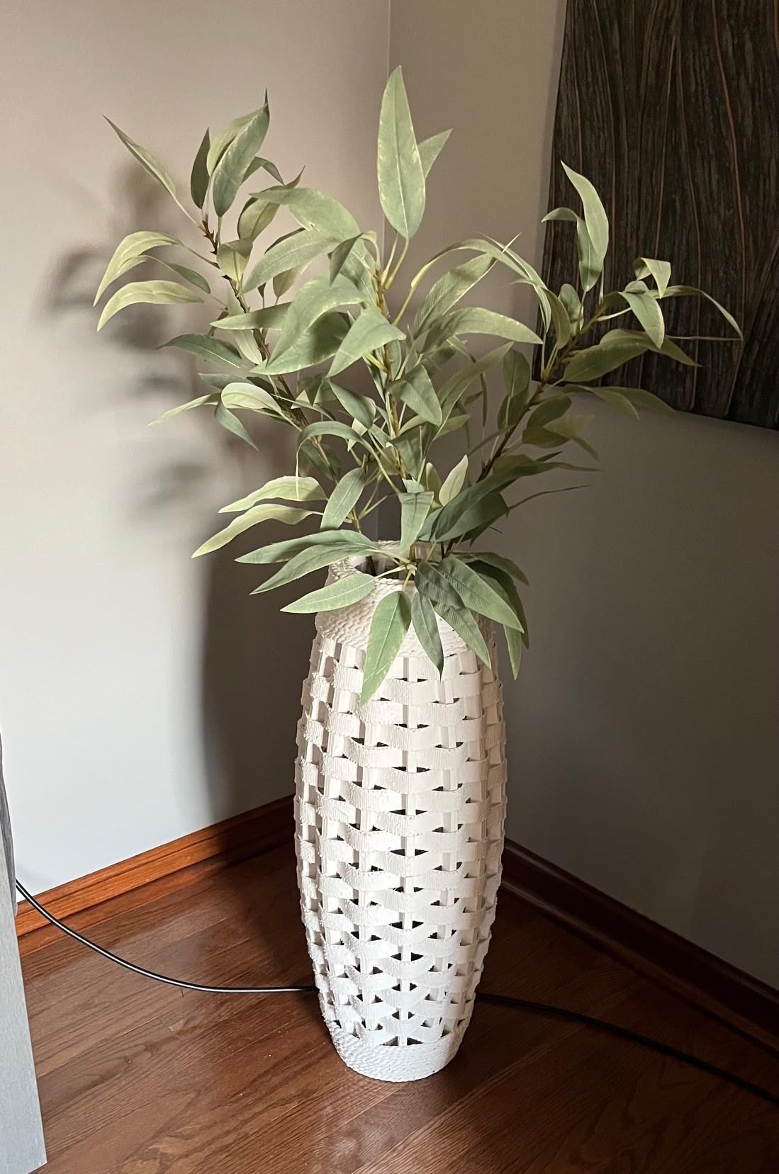 Hosley Tall Bamboo Wood Floor Vase 26