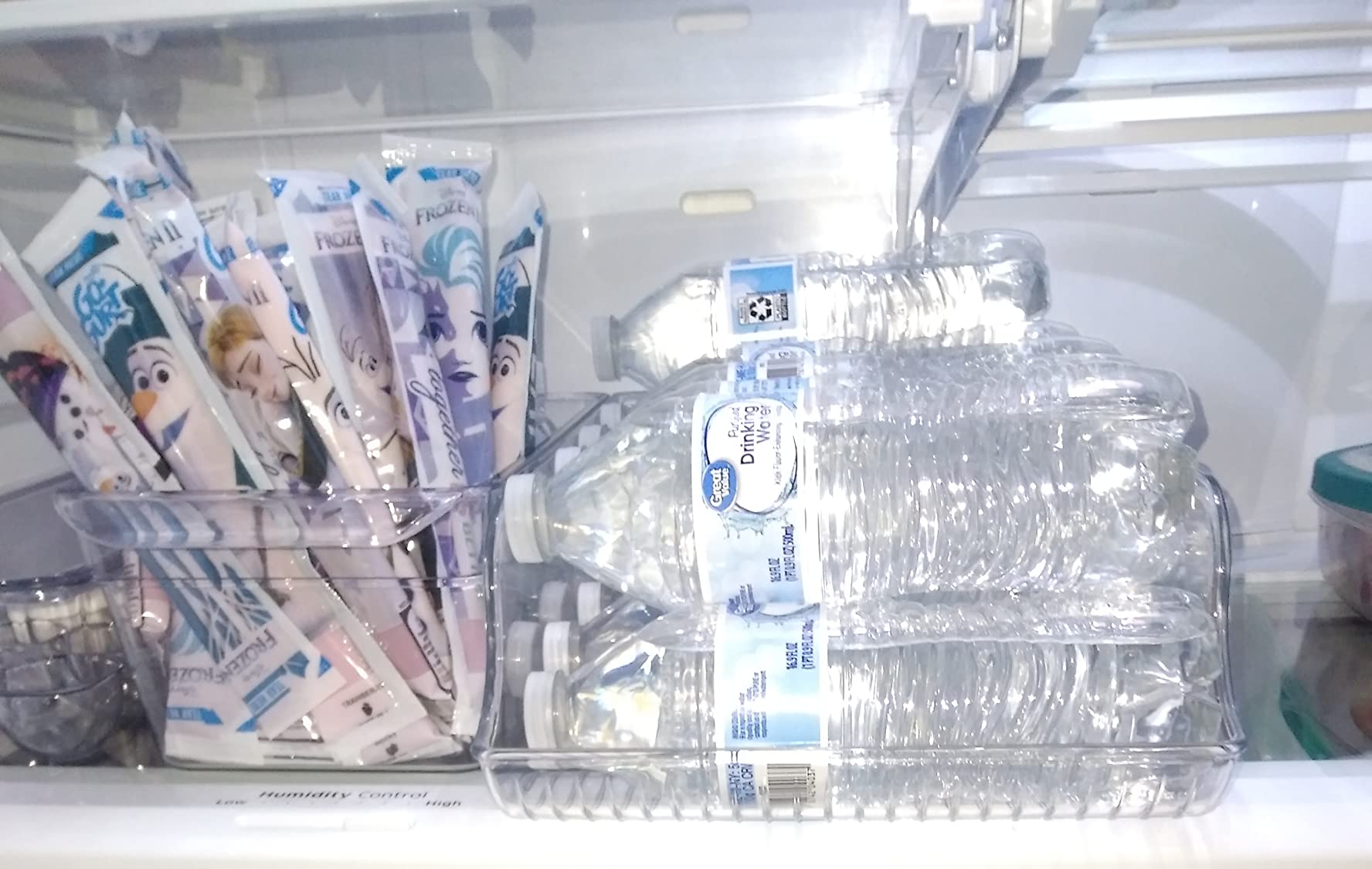 iDesign Plastic Water Bottle Organizer, Clear, 2-Pack customer photo 1