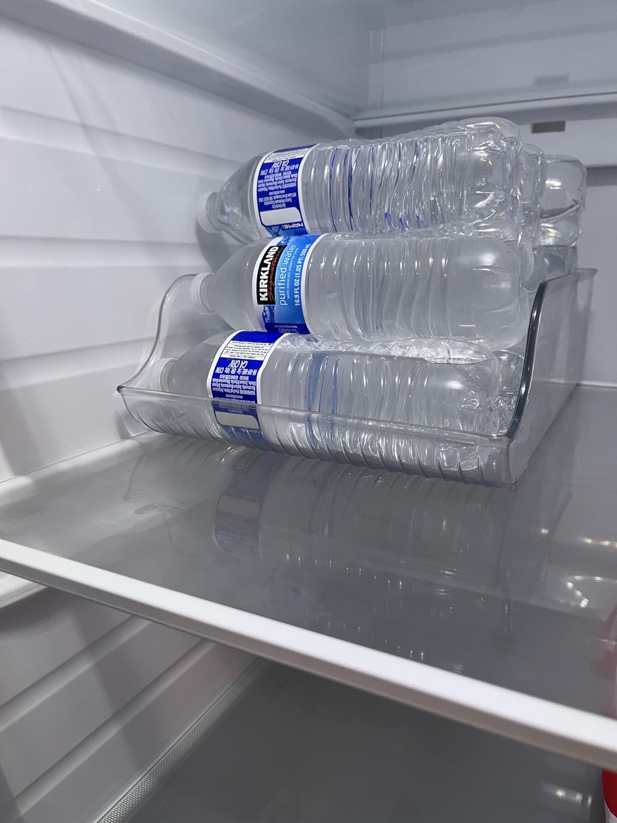 iDesign Plastic Water Bottle Organizer, Clear, 2-Pack customer photo 2