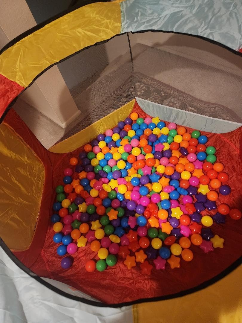 Kids Ball Pit Pop Up Large Tent for Toddlers - Indoor & Outdoor Gift Toys for Infants Girls & Boys, Baby Playpen with Zipper Storage Bag, BallPit Balls Not Included customer photo 2