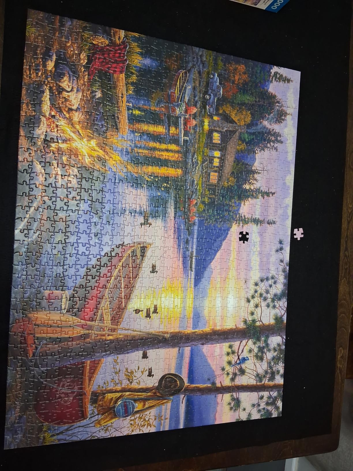 Buffalo Games Darrell Bush Canoe Lake Jigsaw Puzzle, 1000 Piece, for Adults customer photo 1