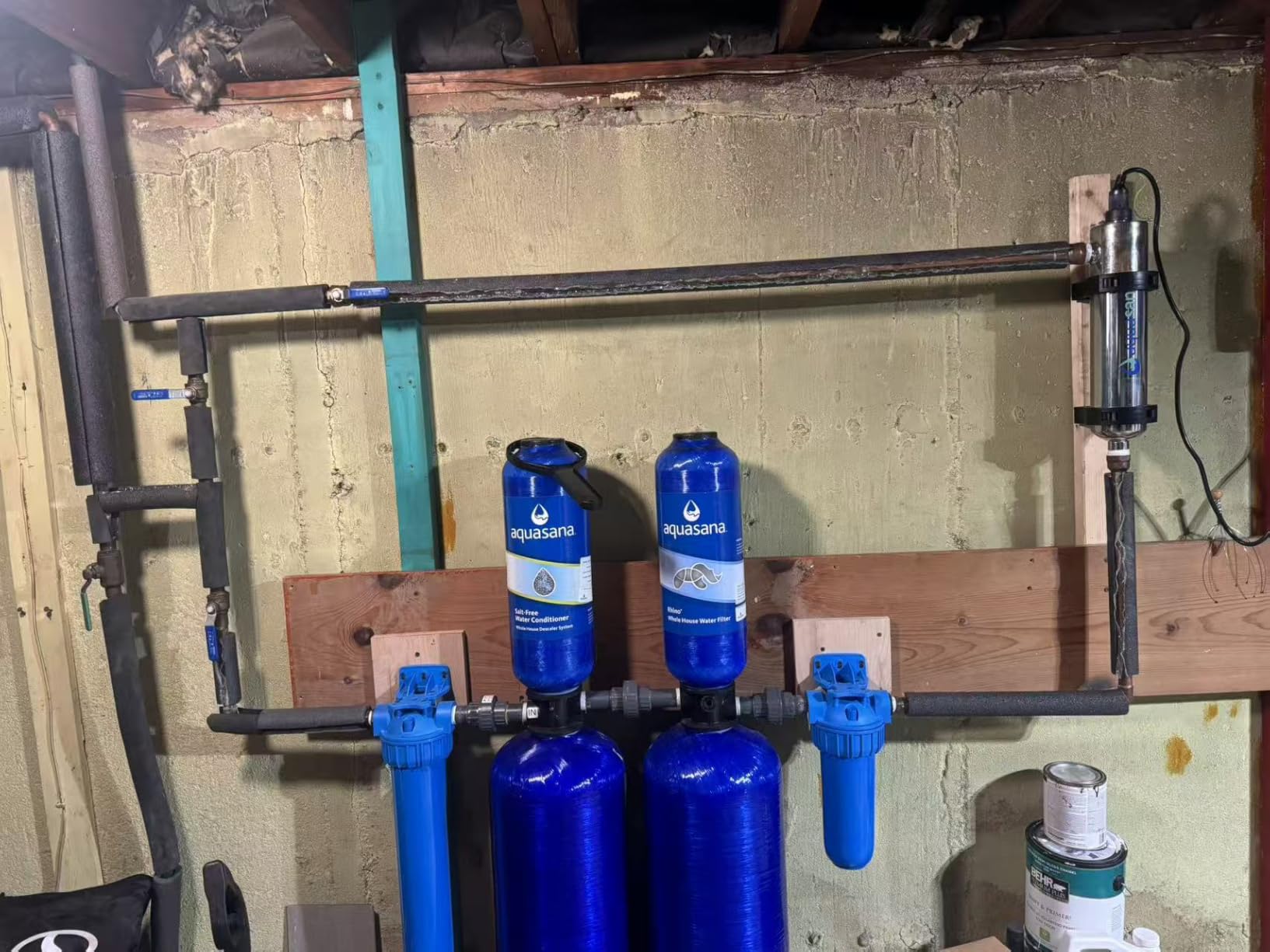Aquasana Whole House Water Filter System | 1M Gal | UV | WH-1000-CS-UVS-B | 10-Year Filter | 14.6 GPM | Carbon & KDF | Reduces Bacteria & Viruses | Salt-Free Scale Control | Pro Kit | 10-Year Warranty customer photo 1