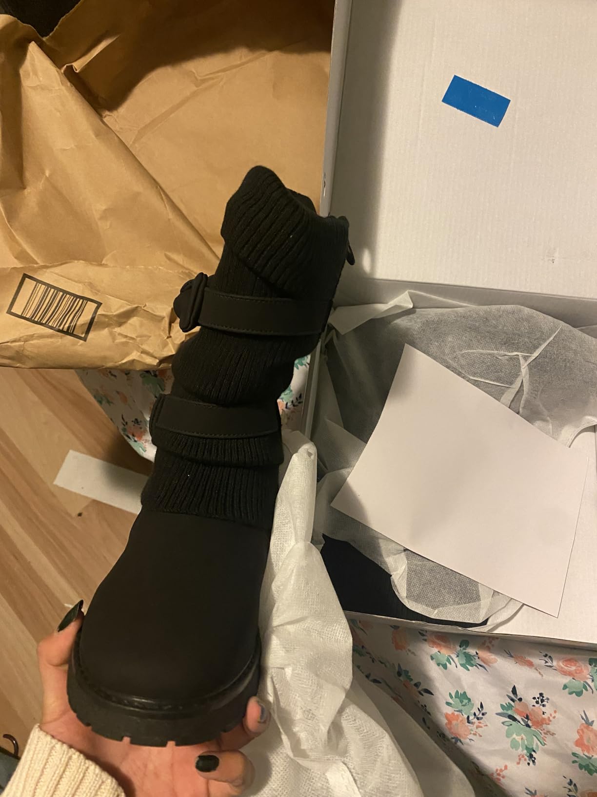 DREAM PAIRS Girls Winter Mid Calf Snow Boots customer photo 1