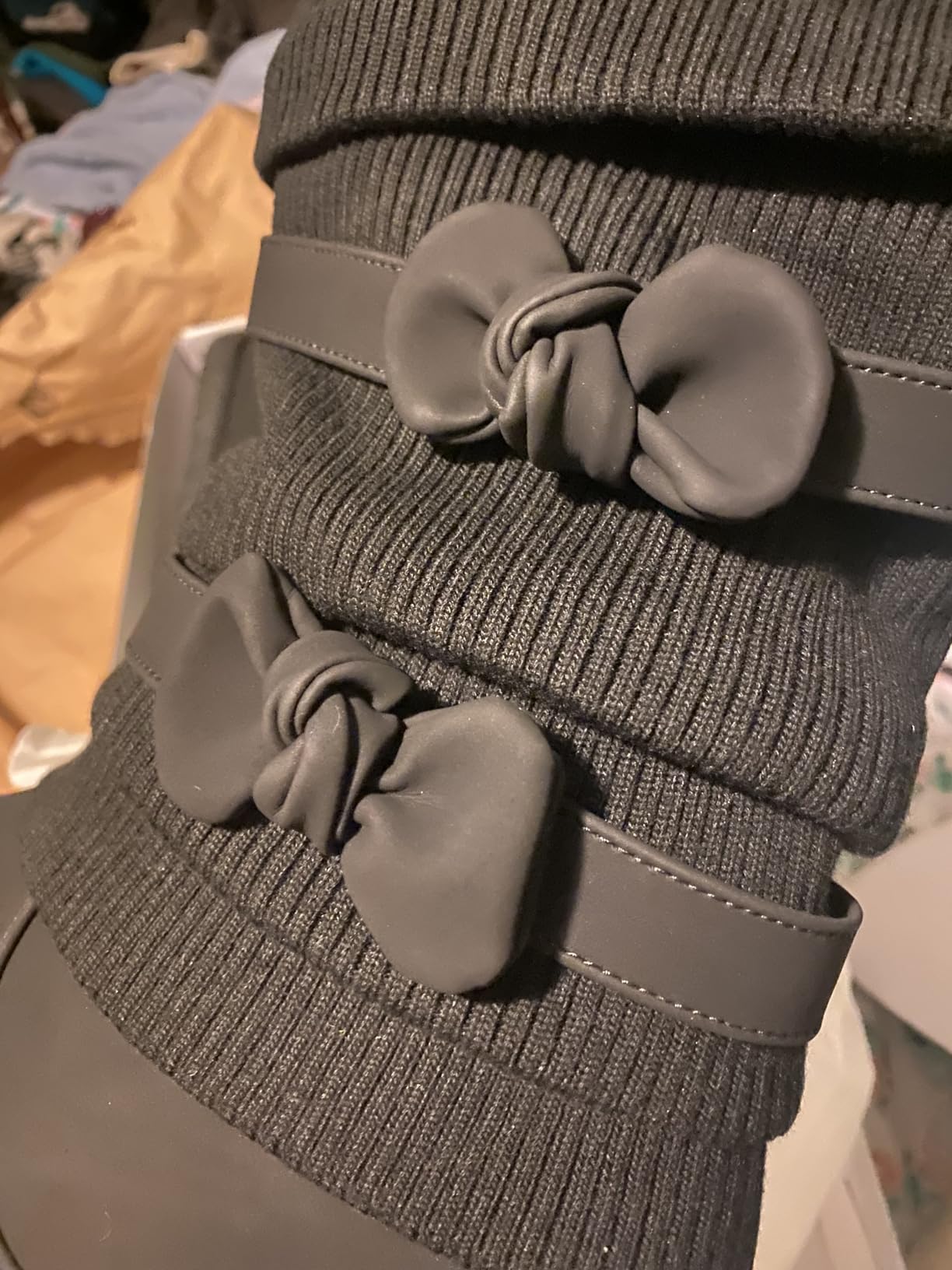 DREAM PAIRS Girls Winter Mid Calf Snow Boots customer photo 2