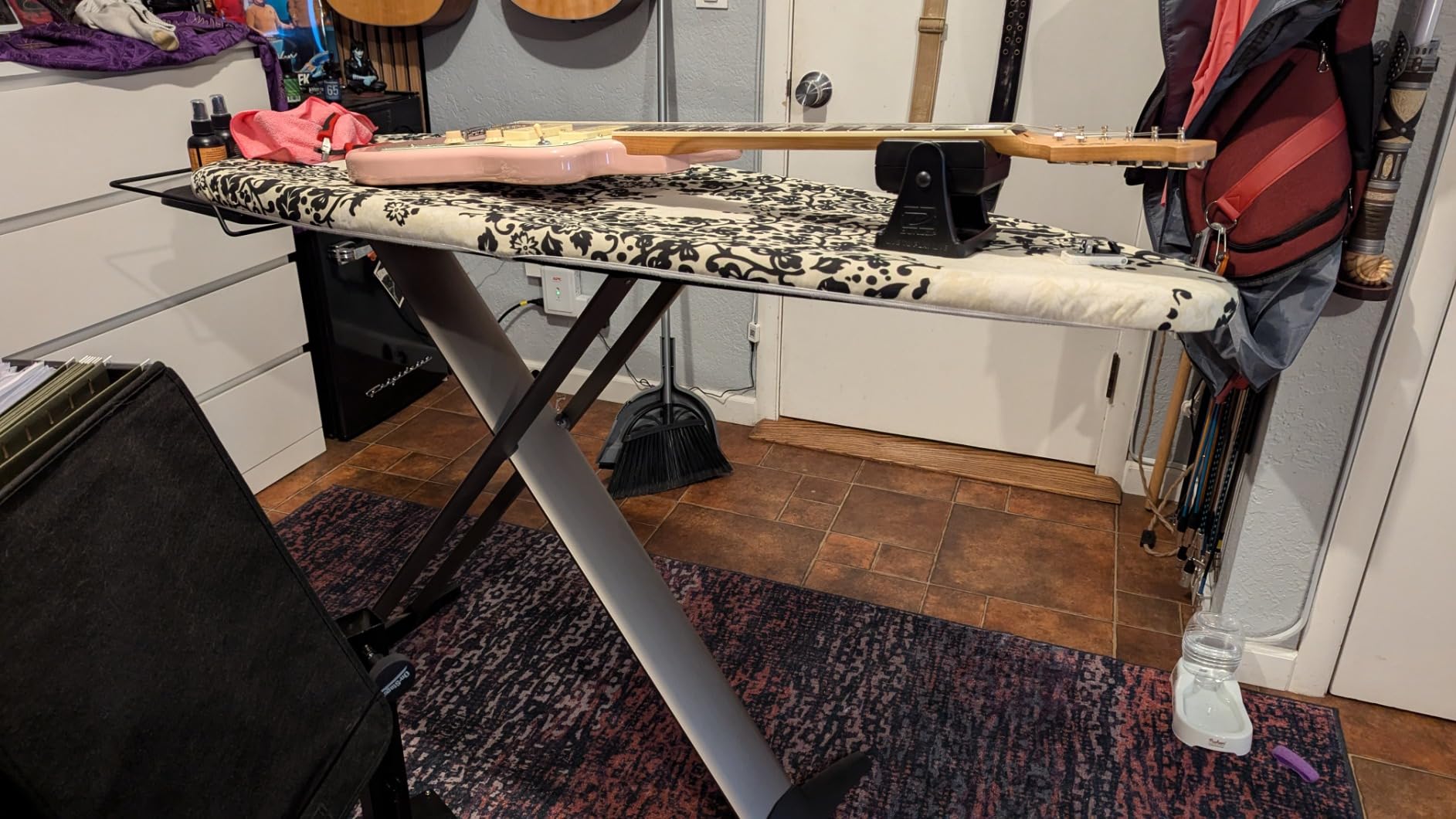Bartnelli Pro Luxury Ironing Board - Extra Wide 51x19 Ironing Surface, Ultra-Premium Aluminum Build, Includes Steam Iron Rest, Adjustable Height, Foldable, European Made customer photo 1