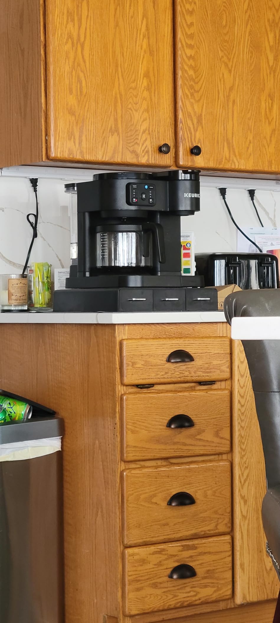 Amazon Basics K-Cup Compatible Coffee Pod Storage Drawer, 3 Easy-Open Drawers, 36 Pod Capacity, Black customer photo 1
