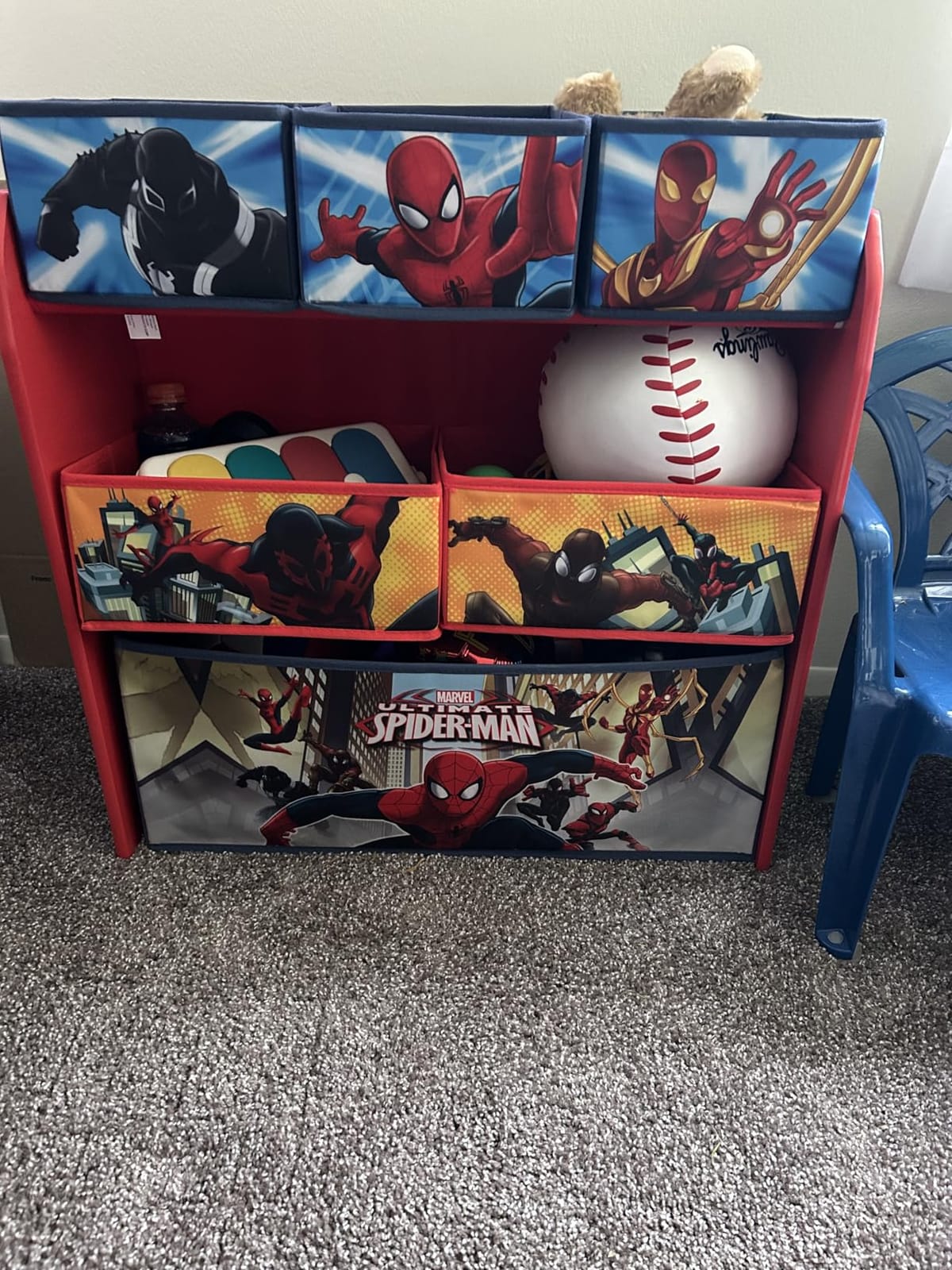Delta Children Multi-Bin Toy Organizer, Marvel Spider Man customer photo 1