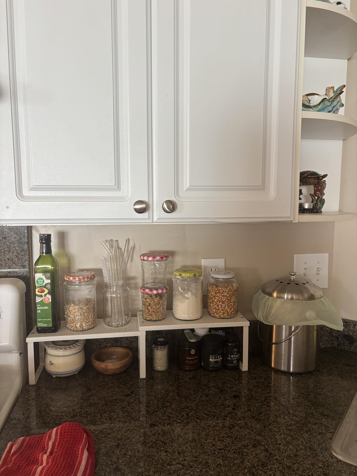 Utopia Kitchen Countertop Compost Bin 1.3 Gallon, Stainless Steel, Silver | Odorless countertop compost bin with charcoal filter customer photo 1