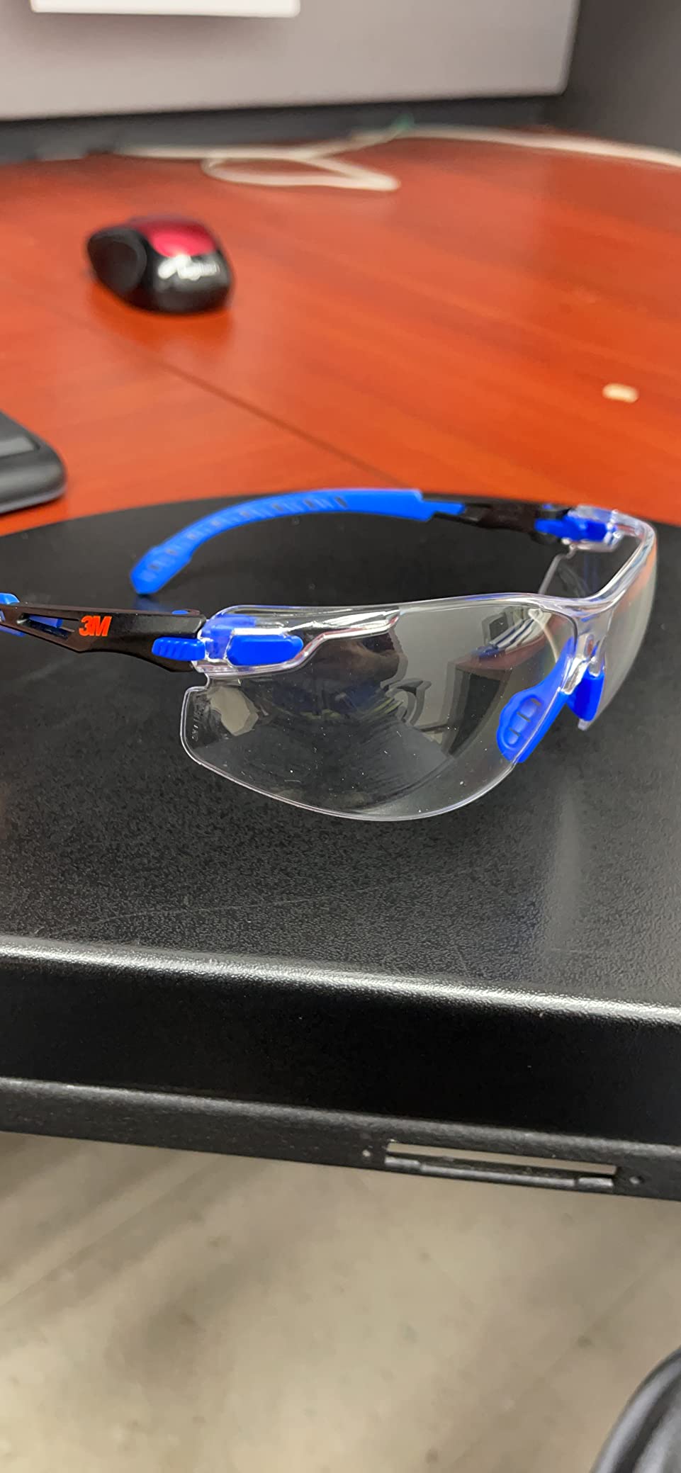 3M Safety Glasses, Solus 1000, Scotchgard Clear Lens, Blue/Black Frame customer photo 1