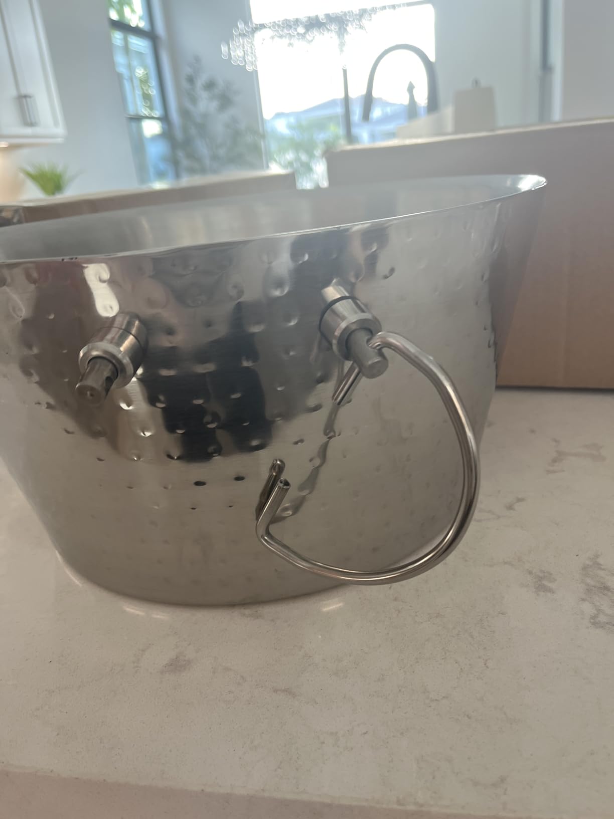 BREKX Insulated Hammered Stainless Steel Beverage Tub & Ice Bucket, 12QT customer photo 2