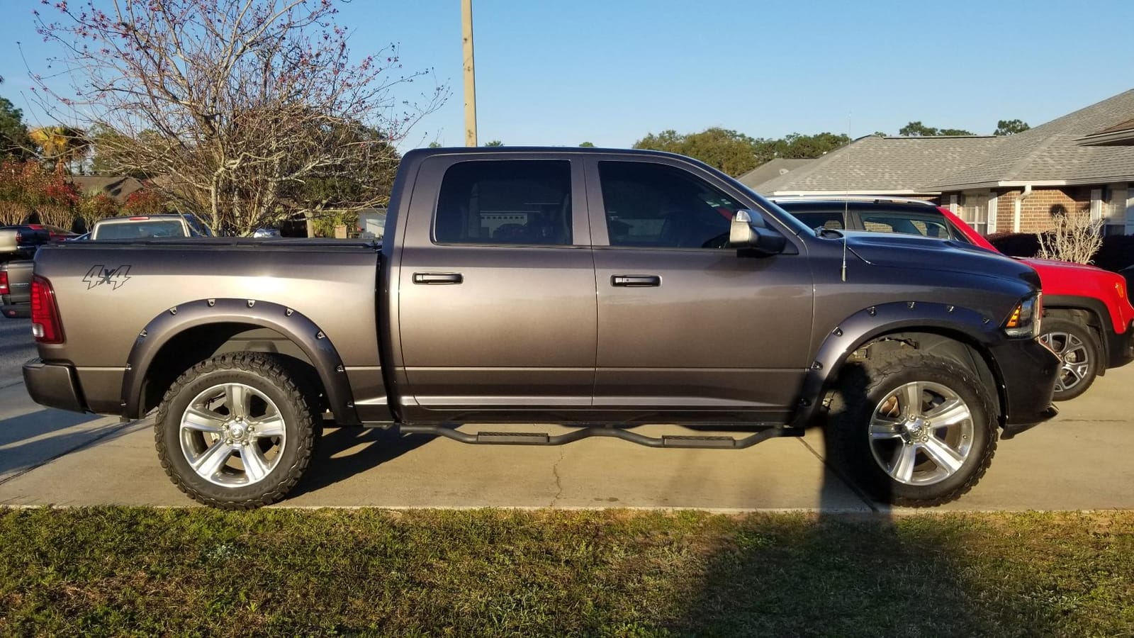 Tyger Auto Fender Flare Compatible with 2009-2018 Dodge Ram 1500; 2019-2024 Classic, Smooth Textured Black Paintable Bolt-Riveted Style 4pc | TG-FF8D4148 customer photo 2