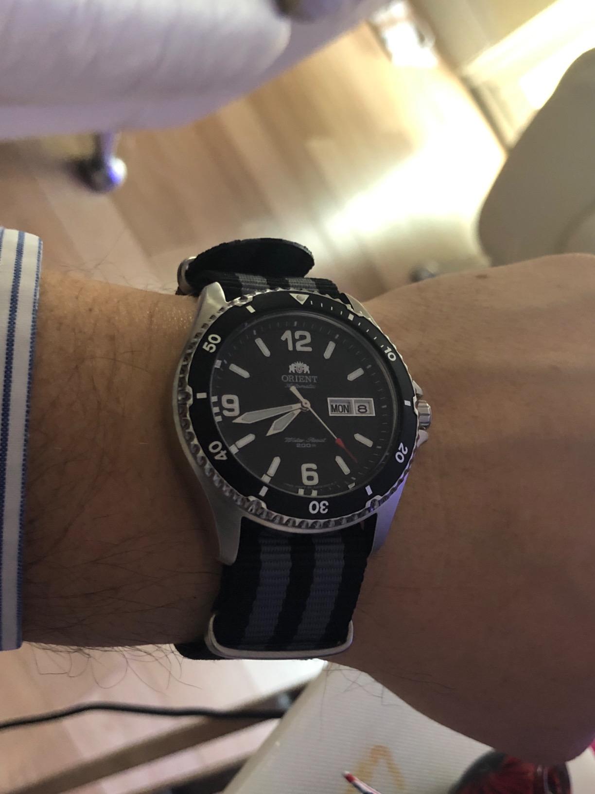 Orient Mako II | Automatic / Hand-Winding Movement | 41.5 mm Case Diameter | 200 m Water Resistance | Diver Style | Day & Date customer photo 1