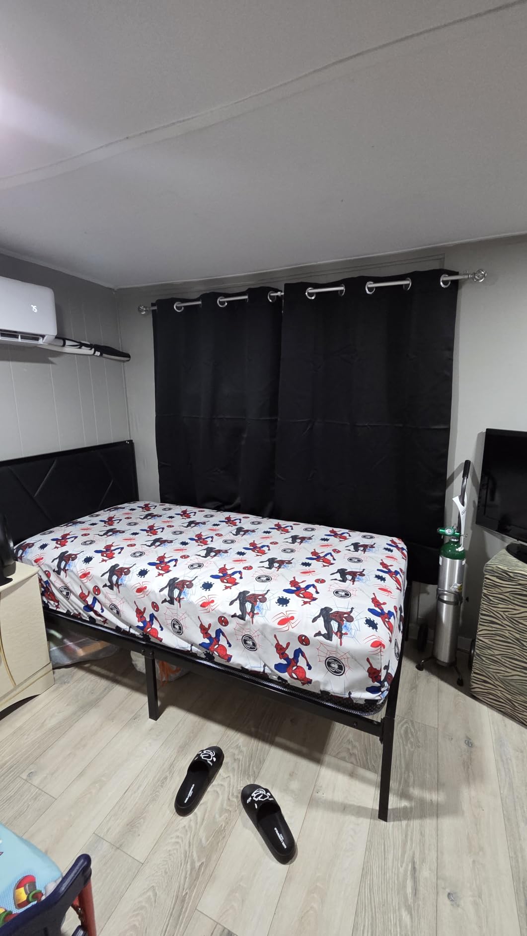 NICETOWN Black Blackout Curtains for Living Room 42 x 84 inches 2 Panels | Thermal Insulated Soft Fabric Privacy Protection Sound Reducing Drapes Room Darkening Noise Blocking for Bedroom Home Theater customer photo 1