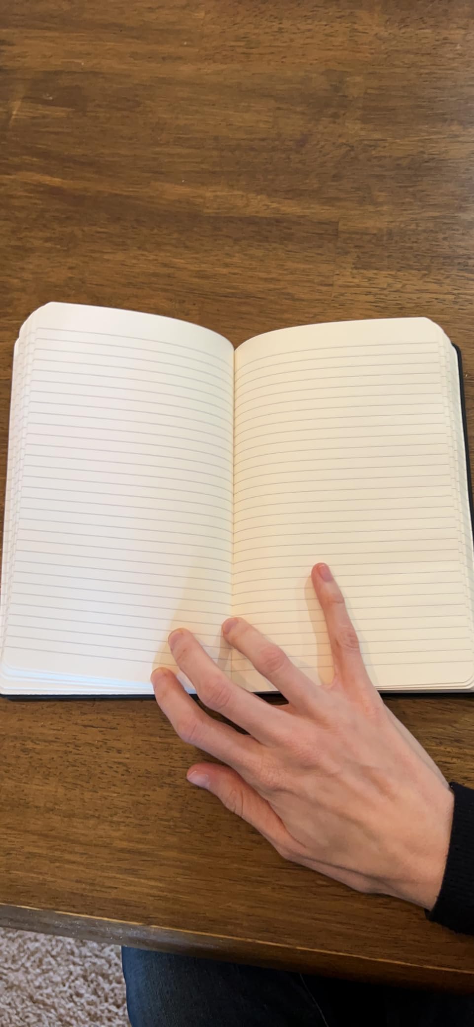 Amazon Basics Classic Lined Writing Notebook for Note Taking and Journaling, Hardcover with Elastic Closure, 240 Pages, 5