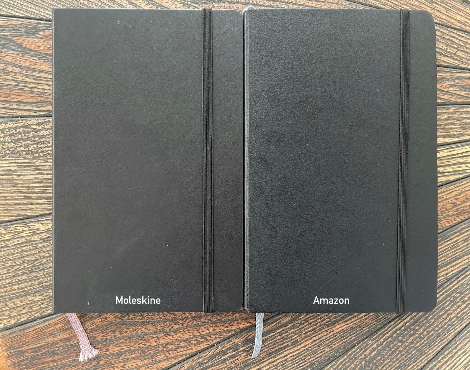 Amazon Basics Classic Lined Writing Notebook for Note Taking and Journaling, Hardcover with Elastic Closure, 240 Pages, 5