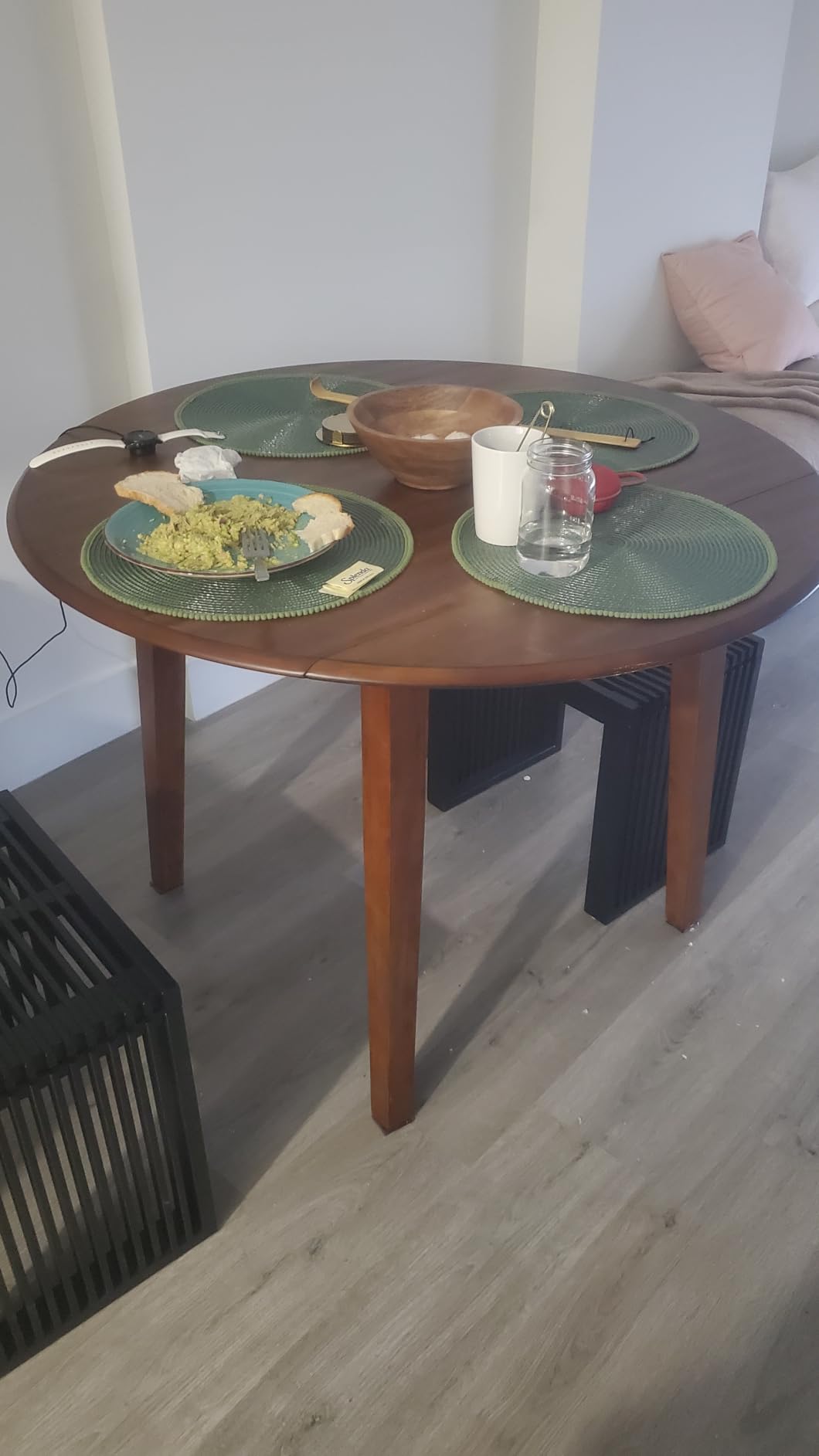 Signature Design by Ashley Small Round Drop Leaf Dining Table, Brown customer photo 1