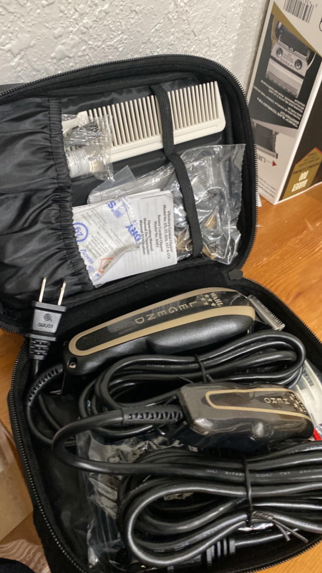 Wahl Professional 5 Star Barber Combo, Corded Legend Clipper & Hero Trimmer | V9000 Clipper Motor & Rotary T-Blade Trimmer for Fading, Blending & Detailing, 8 Clipper & 3 Trimmer Guides, Model 8180 customer photo 2