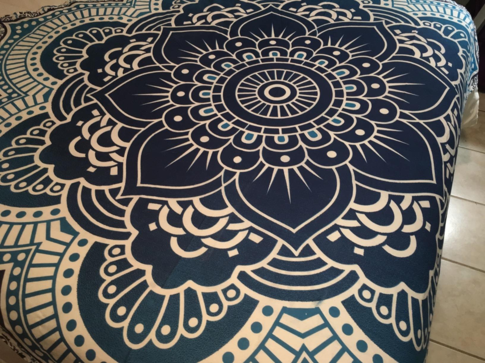 The Boho Street Turquoise Tree of Life Twin Size Indian Bohemian Wall Art - Mandala, Hippie Tapestries Psychedelic Boho Tapestry, Wall Hanging for Bedroom (52x82 Inches) customer photo 1