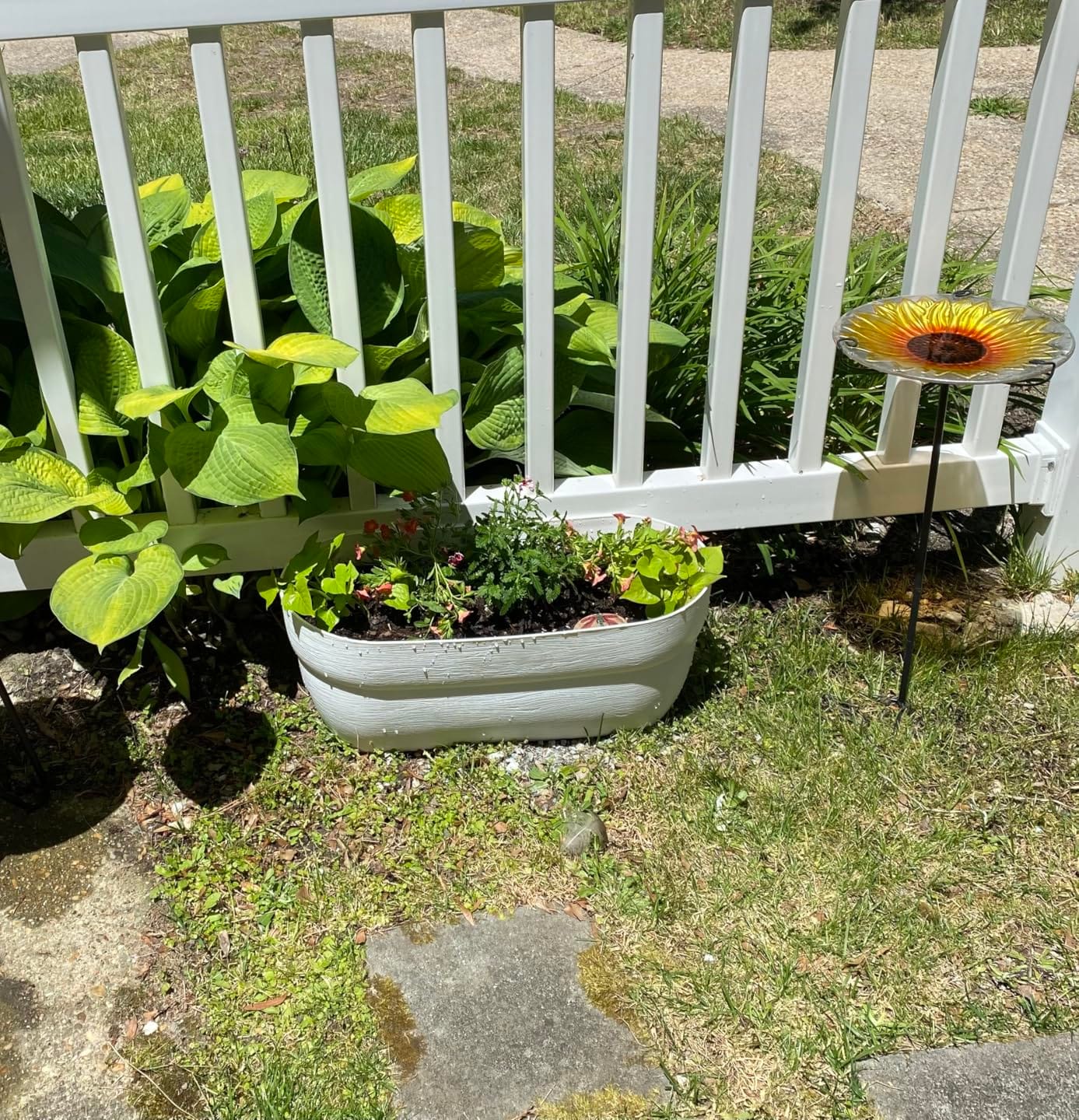 Bloomers Railing Planter with Drainage Holes – 24