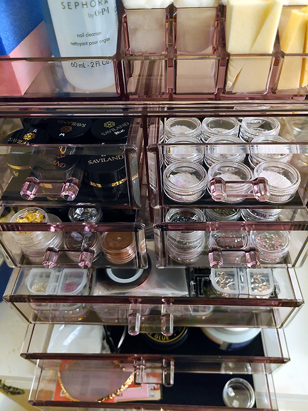 Sorbus Makeup Organizer, 7-Drawer Acrylic 2-Piece Set (Clear) customer photo 1
