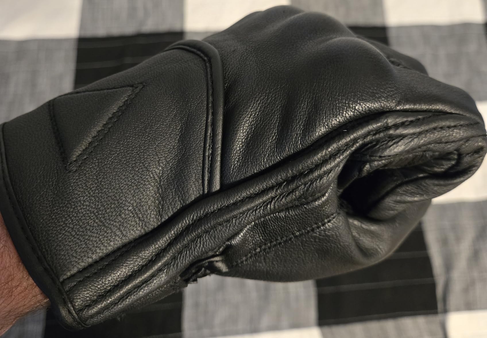 COMMUTER Motorcycle Gloves Premium Leather for Men Motorbike Riding Gloves customer photo 2