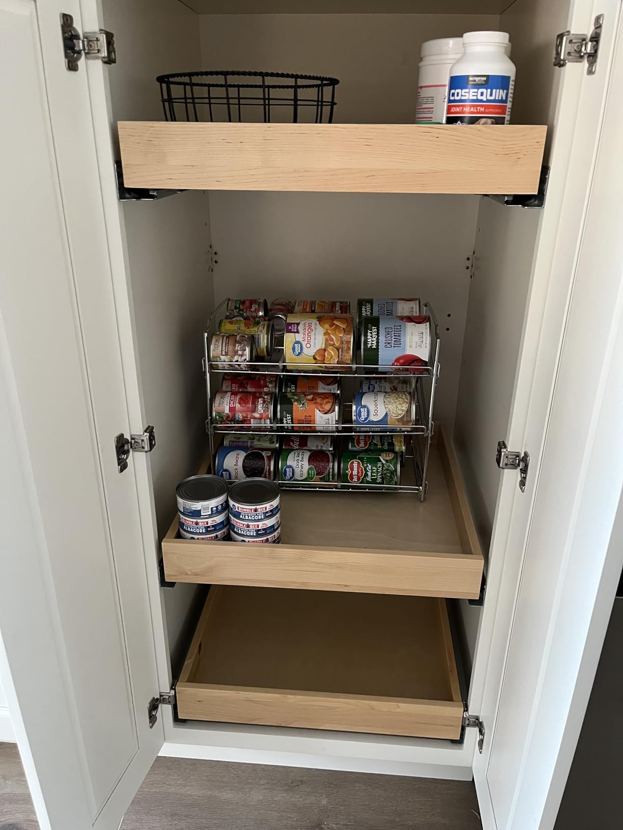Simple Houseware 3-Tier Stackable Can Organizer Rack Hold 36 Cans, Chrome customer photo 1