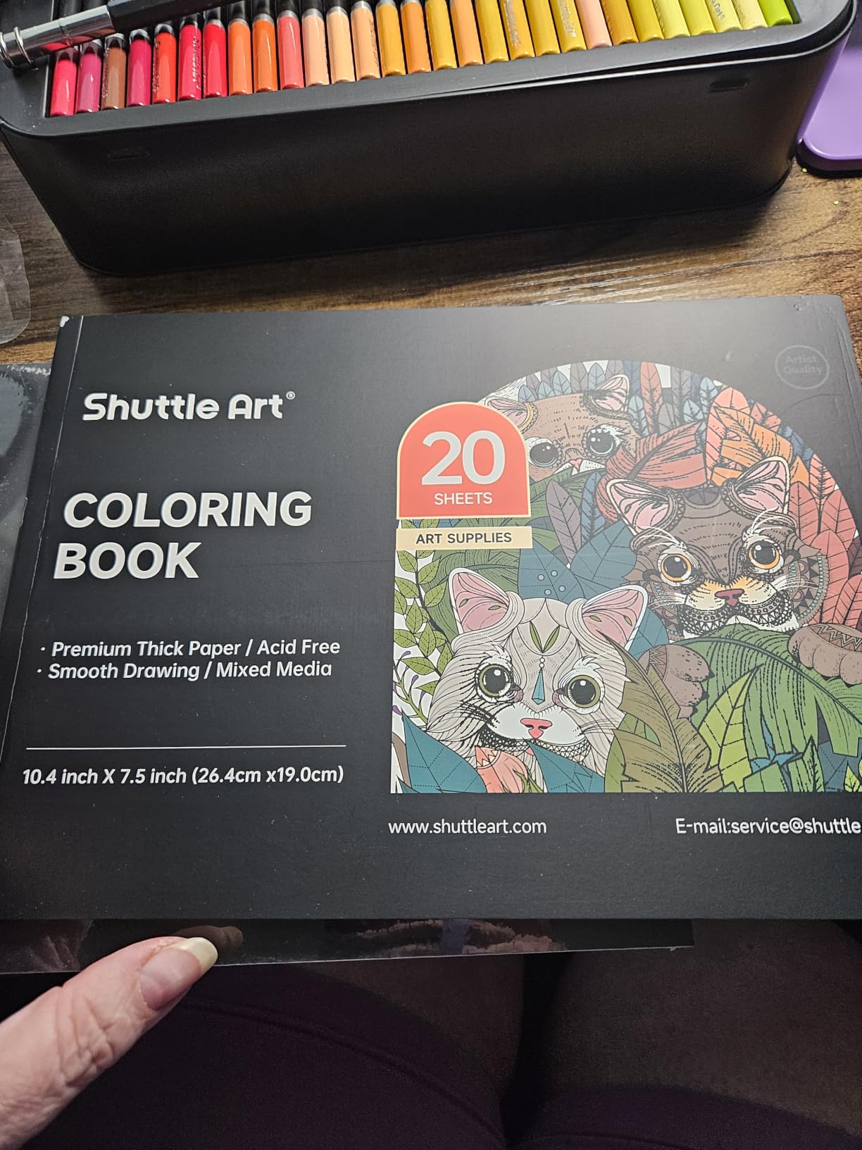 Shuttle Art 136 Color Pencils for Adult Coloring Book, Soft Core Colored Pencils Set for Doodling, Sketching, Drawing, Art Supplies customer photo 2