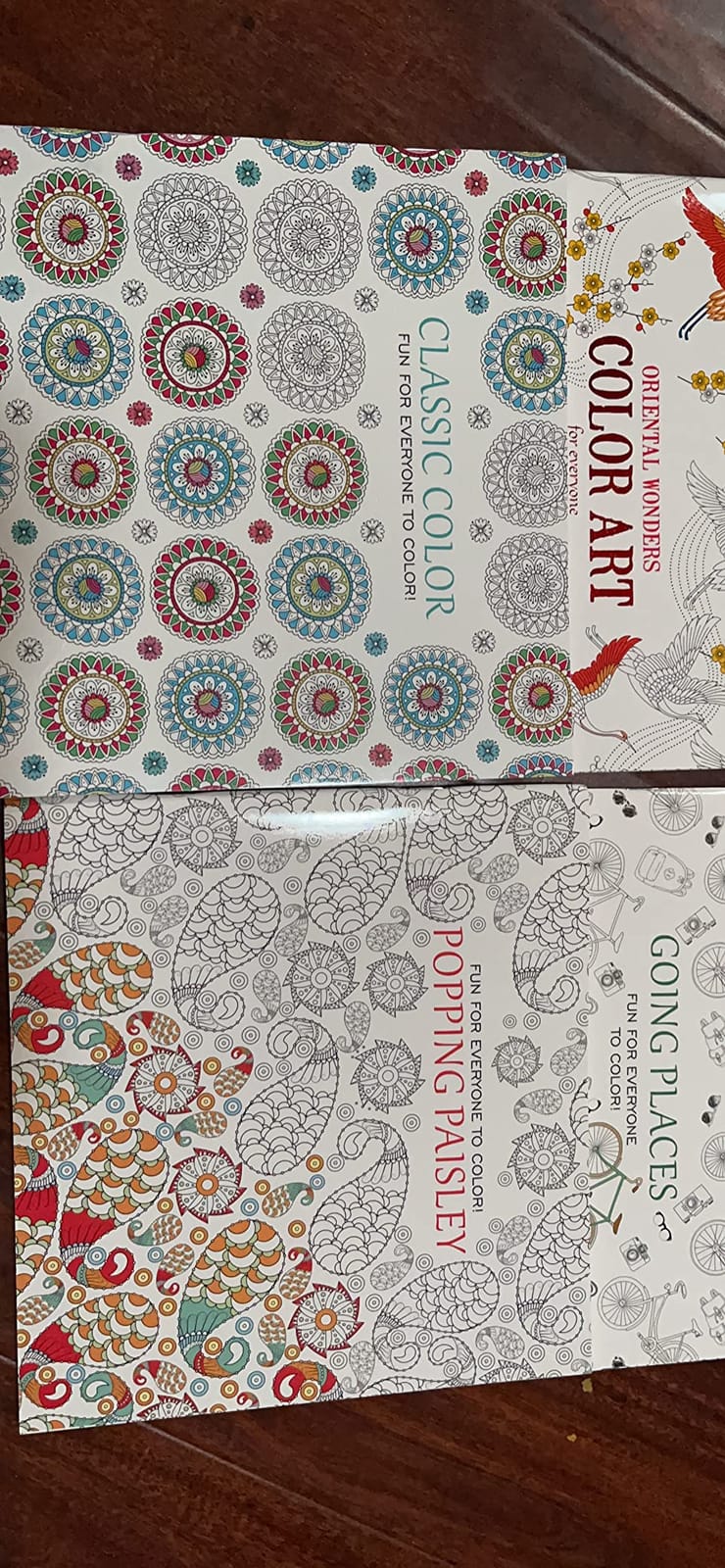 Adult Coloring Books Value Set -- 4 Assorted Coloring Books for Adults with Colored Pencils Kit (Over 120 Stress Relieving Patterns) customer photo 1