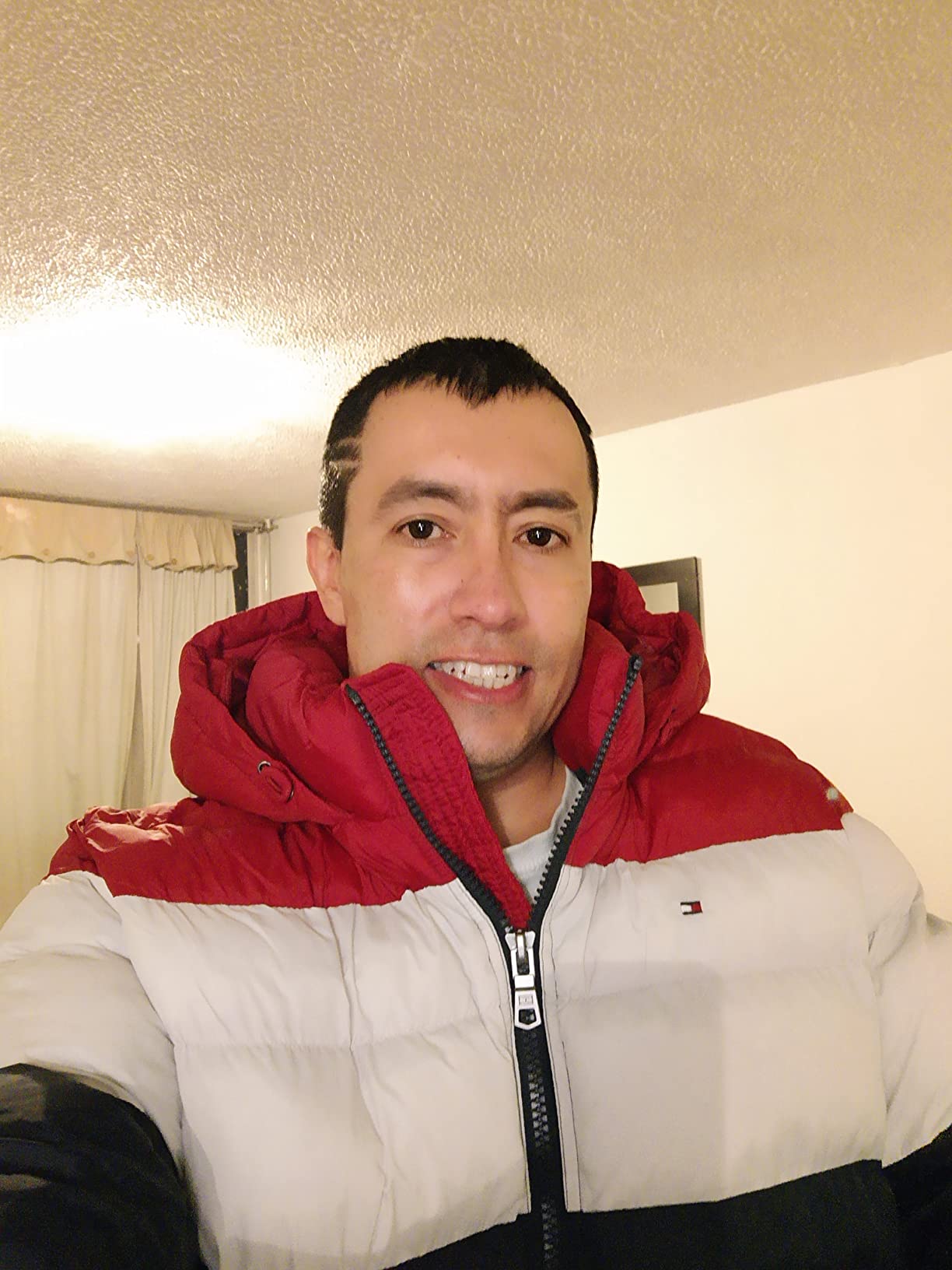 Tommy Hilfiger Men's Down Alternative Hooded Puffer Jacket (Standard and Big & Tall) customer photo 2