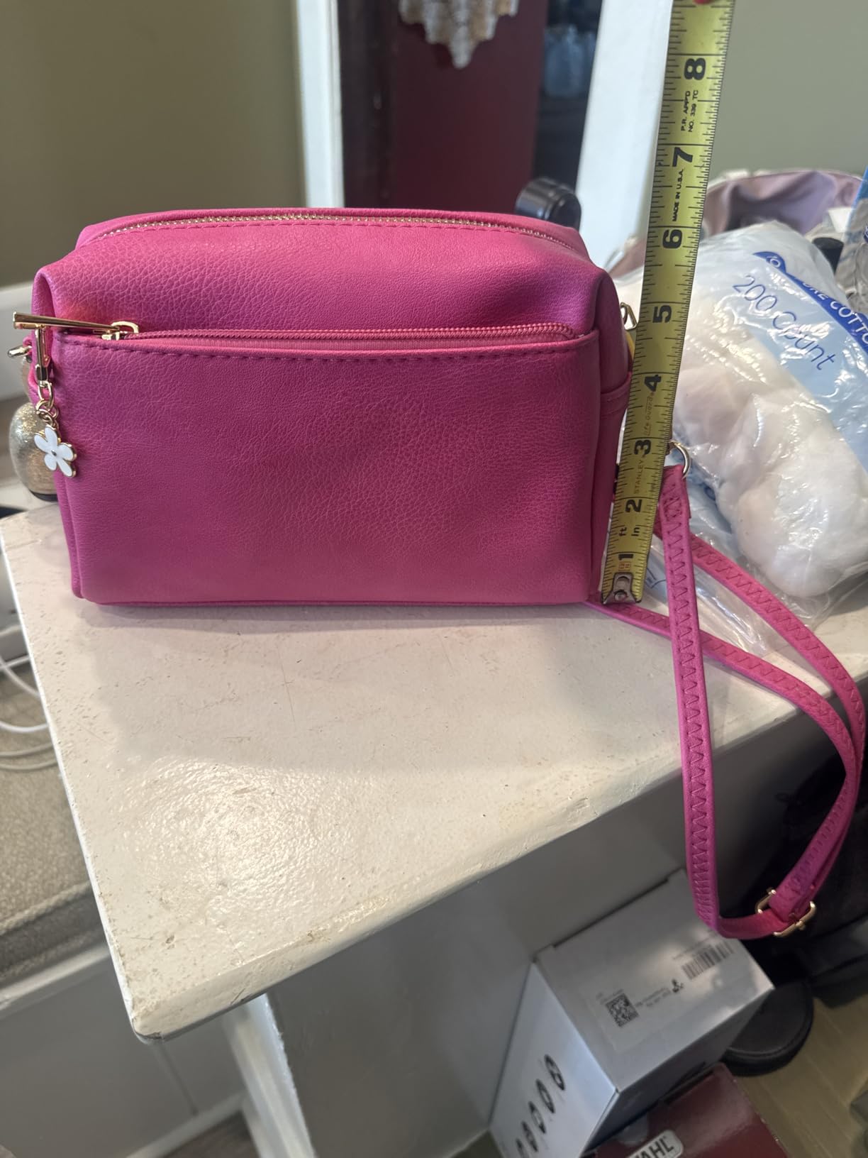 FashionPuzzle Triple Zip Small Crossbody Bag customer photo 1