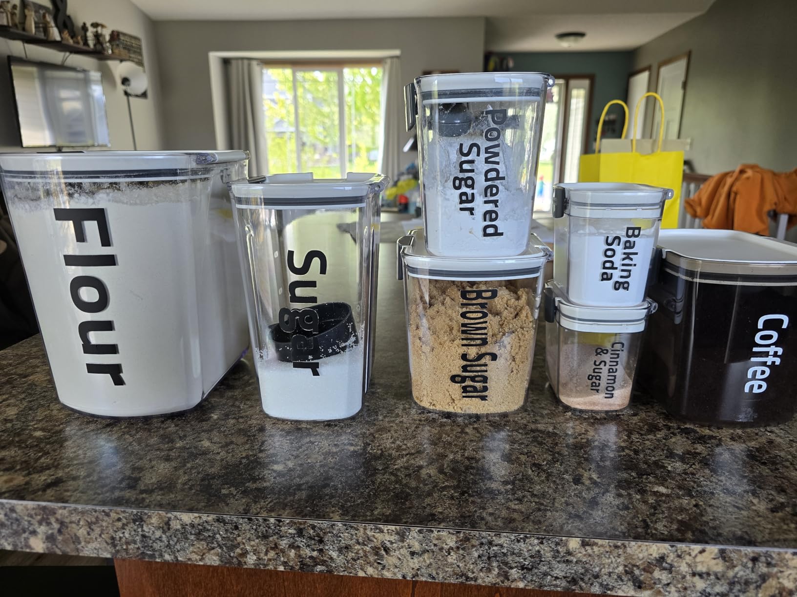 Progressive ProKeeper Baker's Airtight Kitchen Storage Canister Container Set for Flour, Sugar & More, Keeps Ingredients Fresh, with Accessories (Multicolor, 6- Piece) customer photo 2