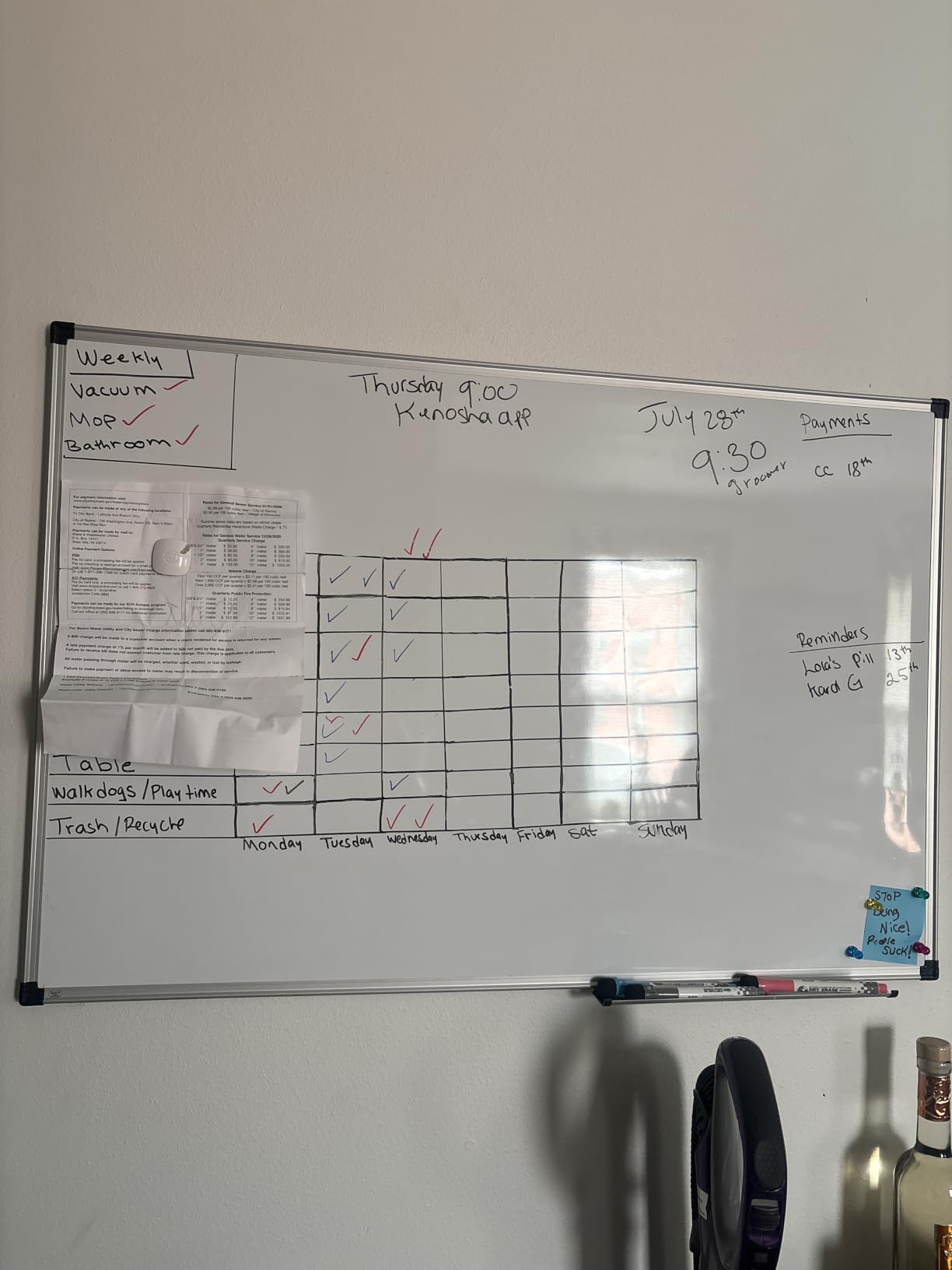 XBoard Magnetic Dry Erase Board/Whiteboard, 36 X 24 Inches Double Sided White Board, Silver Aluminium Frame customer photo 2