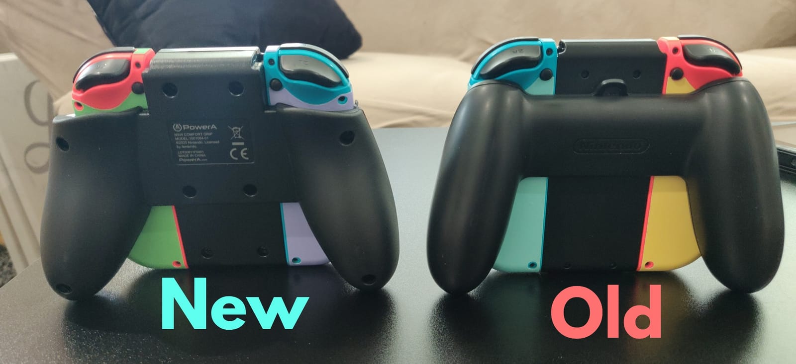 PowerA Joy Con Comfort Grips for Nintendo Switch - Black customer photo 1
