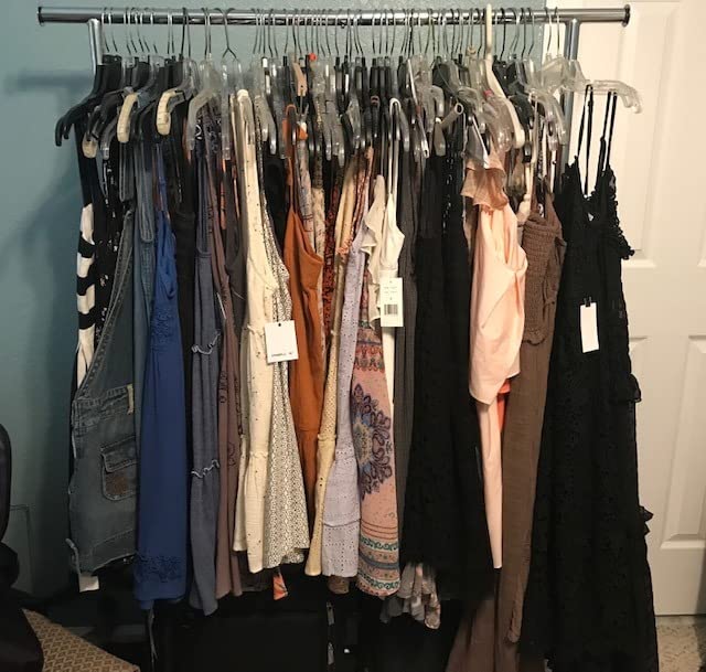 Simple Houseware Heavy Duty Clothing Garment Rack, Chrome customer photo 2