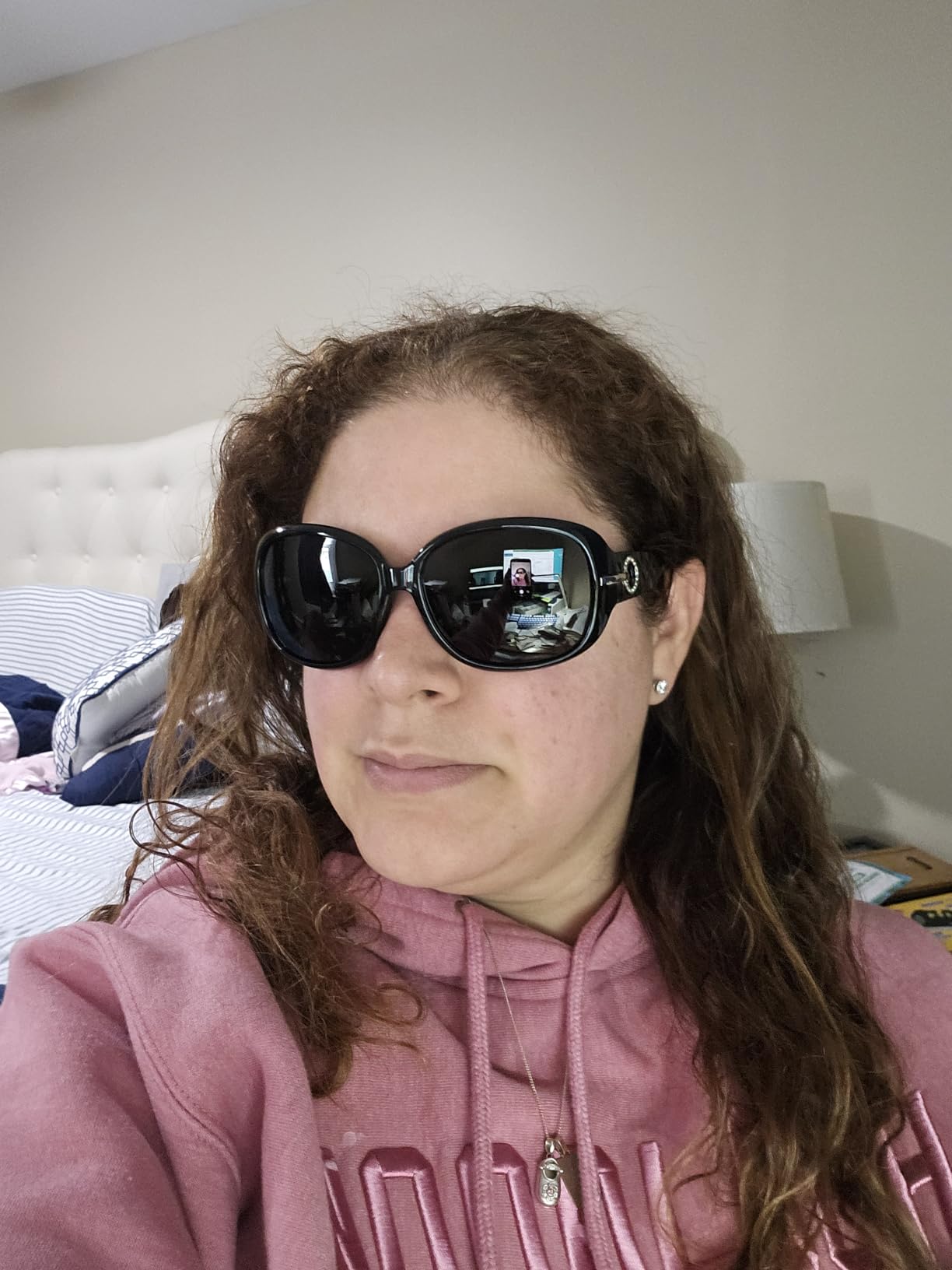 Joopin Oversized Rectangle Sunglasses UV400 Protection Shades for Women customer photo 2