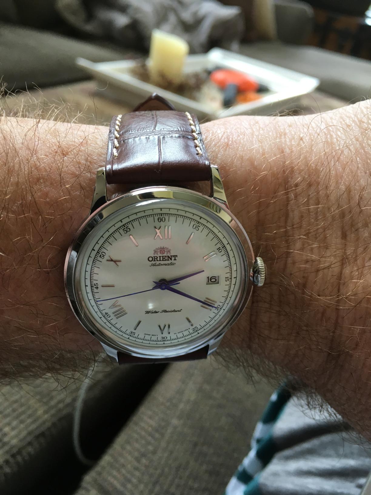Orient Bambino Version 2 | Automatic/Hand-Winding Wrist Watch | 40.5 mm Case | Classic Watch customer photo 2