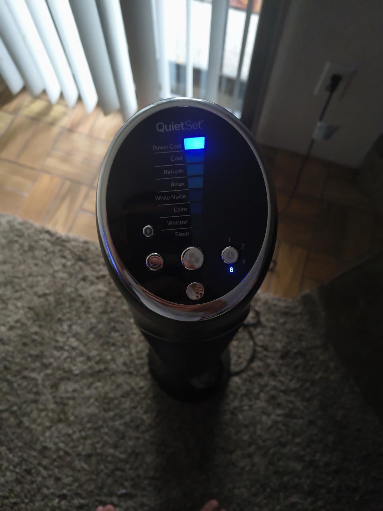 Honeywell QuietSet Whole Room Tower Fan, Oscillating Tower Fan with Remote, Black, HYF290B | 8 Enhanced Powerful and Quiet Fan Settings, Oscillating Airflow, Auto Timer, Slim Space-Saving Design with Remote Control customer photo 1